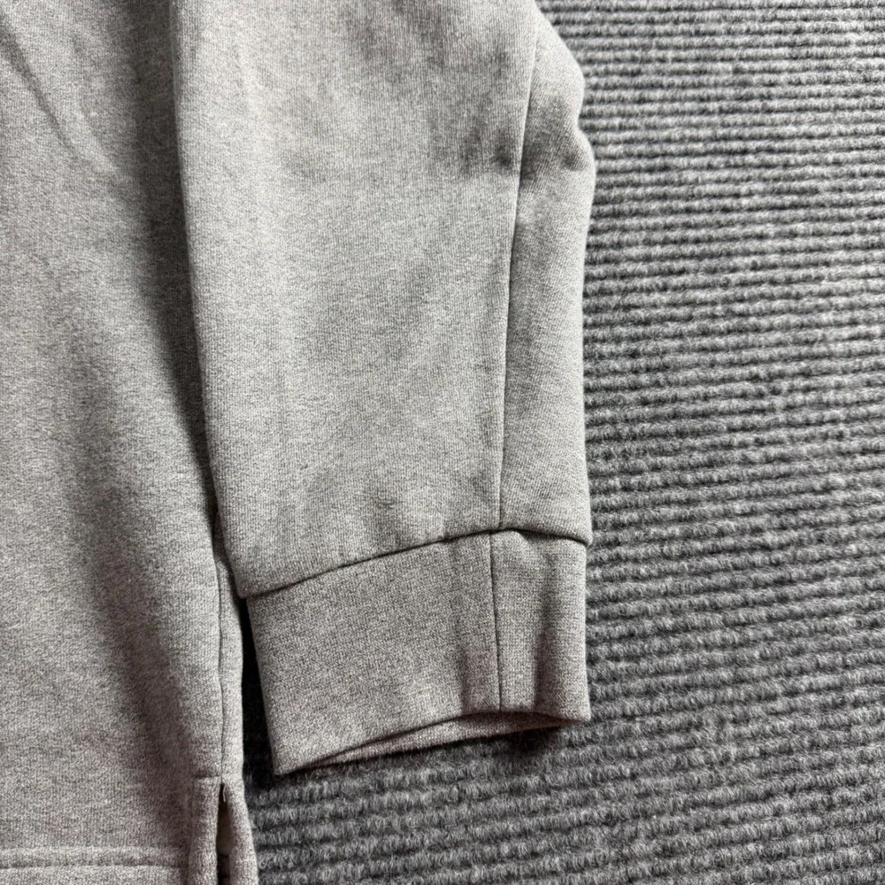 Bonobos‎ Mens Quarter Zip Pullover Heather Gray Sherpa Lined Sweatshirt Size M
